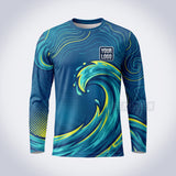 GPWE001 - Yellow Crest Explode Water Collection - Custom Work Shirt, Premium Sublimation