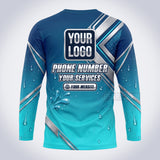 GPWE002 - Chevron Blast Explode Water Collection - Custom Work Shirt, Premium Sublimation