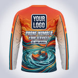 GPWE004 - Patriot Wash Explode Water Collection - Custom Work Shirt, Premium Sublimation