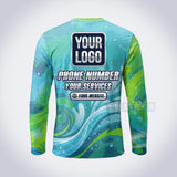GPWE011 - Lime Surf Explode Water Collection - Custom Work Shirt, Premium Sublimation
