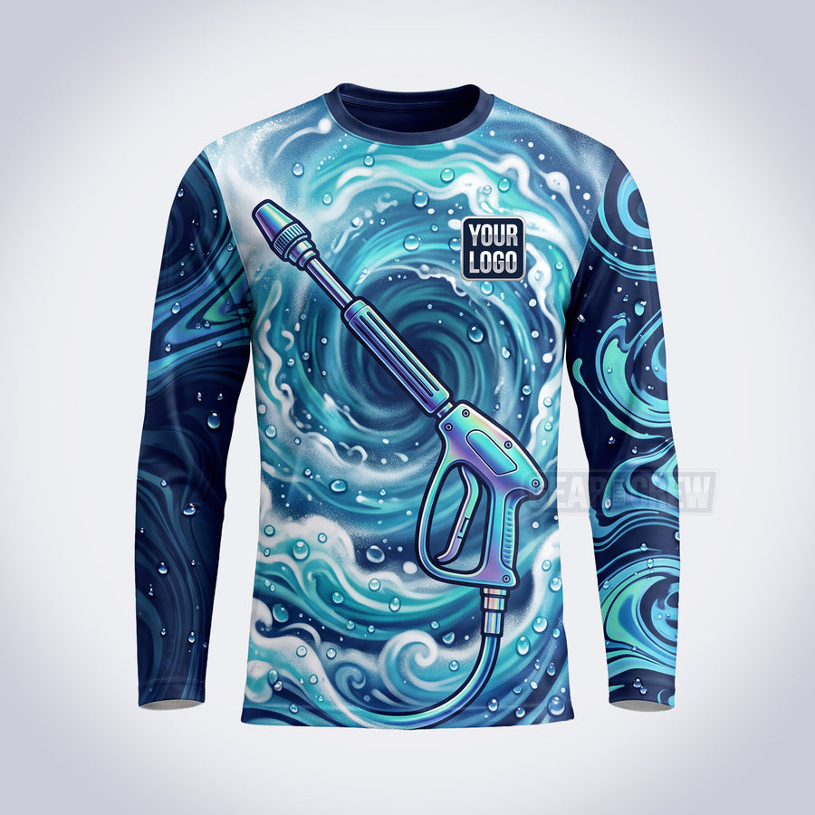 GPWE014 - Wave Wand Explode Water Collection - Custom Work Shirt, Premium Sublimation