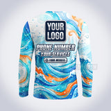 GPWE015 - Sunset Surf Explode Water Collection - Custom Work Shirt, Premium Sublimation