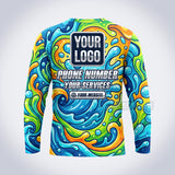 GPWM001 - Droplet Mascot Mascot Washer Collection - Custom Work Shirt, Premium Sublimation