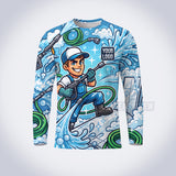 GPWM003 - Window Pro Mascot Washer Collection - Custom Work Shirt, Premium Sublimation