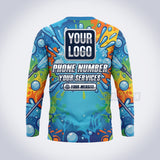 GPWM005 - Rainbow Rinse Mascot Washer Collection - Custom Work Shirt, Premium Sublimation