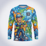 GPWM005 - Rainbow Rinse Mascot Washer Collection - Custom Work Shirt, Premium Sublimation