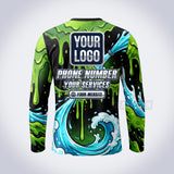 GPWM007 - Aqua Hero Mascot Washer Collection - Custom Work Shirt, Premium Sublimation