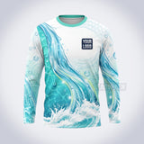 GPWN002 - Teal Crest Water Natural Collection - Custom Work Shirt, Premium Sublimation