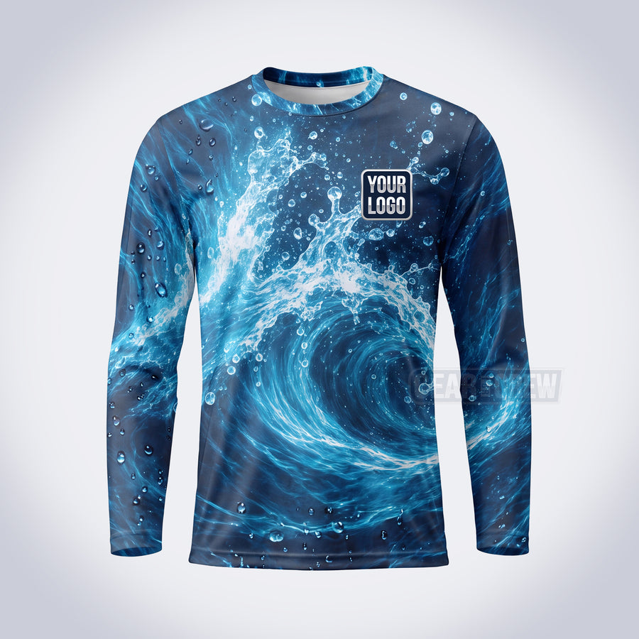 GPWN004 - Whirlpool Water Natural Collection - Custom Work Shirt, Premium Sublimation
