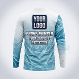 GPWN005 - Barrel Wave Water Natural Collection - Custom Work Shirt, Premium Sublimation