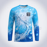GPWN006 - Bubble Splash Water Natural Collection - Custom Work Shirt, Premium Sublimation