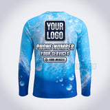 GPWN008 - Jet Splash Water Natural Collection - Custom Work Shirt, Premium Sublimation