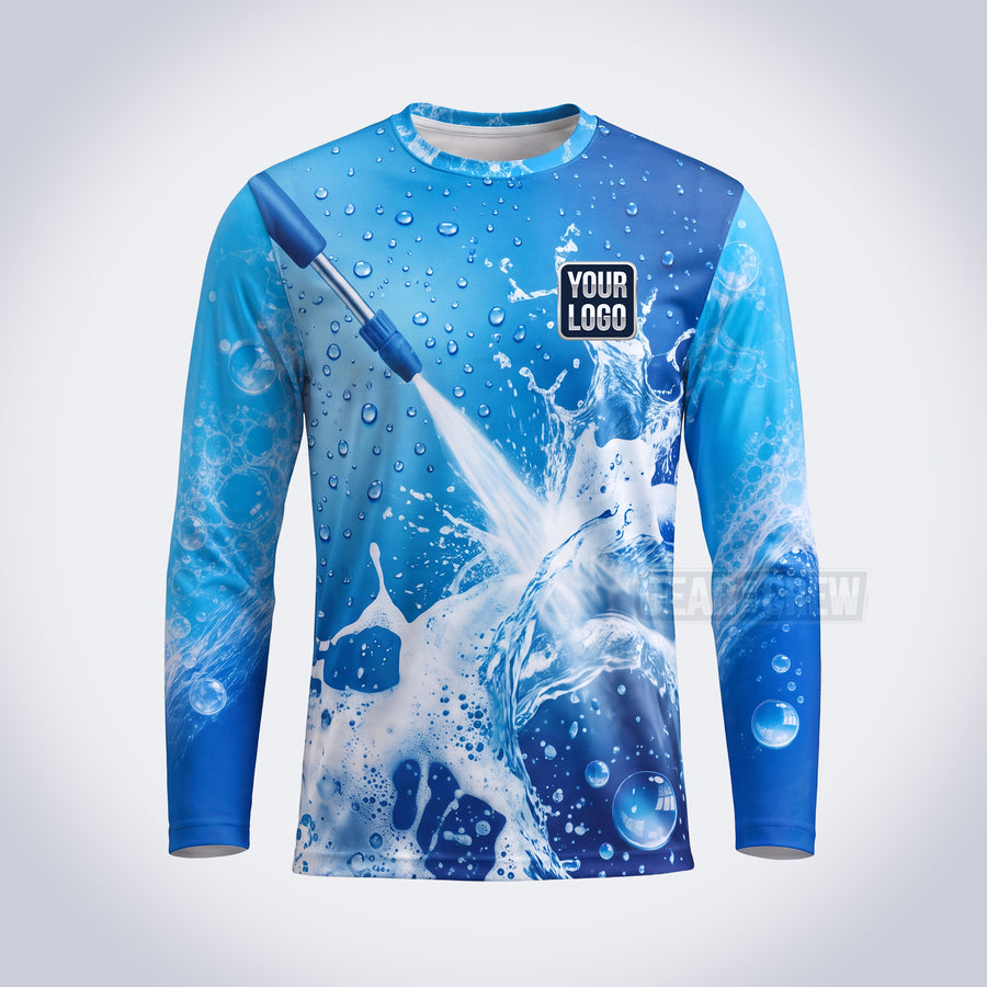 GPWN008 - Jet Splash Water Natural Collection - Custom Work Shirt, Premium Sublimation