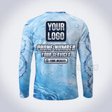 GPWN011 - Blue Cascade Water Natural Collection - Custom Work Shirt, Premium Sublimation