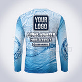 GPWN012 - Ripple Swirl Water Natural Collection - Custom Work Shirt, Premium Sublimation