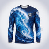 GPWN016 - Night Wave Water Natural Collection - Custom Work Shirt, Premium Sublimation