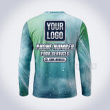 GPWN017 - Green Surge Water Natural Collection - Custom Work Shirt, Premium Sublimation