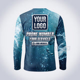 GPWN018 - Splash Burst Water Natural Collection - Custom Work Shirt, Premium Sublimation