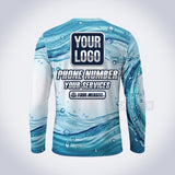 GPWN019 - Curl Wave Water Natural Collection - Custom Work Shirt, Premium Sublimation