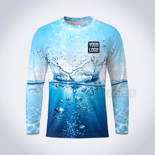 GPWN022 - Surface Splash Water Natural Collection - Custom Work Shirt, Premium Sublimation