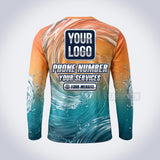 GPWN023 - Amber Swirl Water Natural Collection - Custom Work Shirt, Premium Sublimation