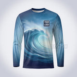 GPWN024 - Calm Wave Water Natural Collection - Custom Work Shirt, Premium Sublimation