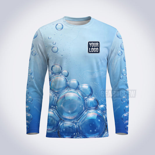 GPWN025 - Bubble Rise Water Natural Collection - Custom Work Shirt, Premium Sublimation