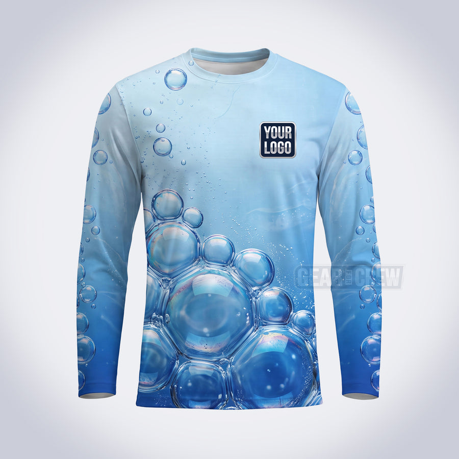 GPWN025 - Bubble Rise Water Natural Collection - Custom Work Shirt, Premium Sublimation