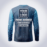 GPWN026 - Dew Drops Water Natural Collection - Custom Work Shirt, Premium Sublimation