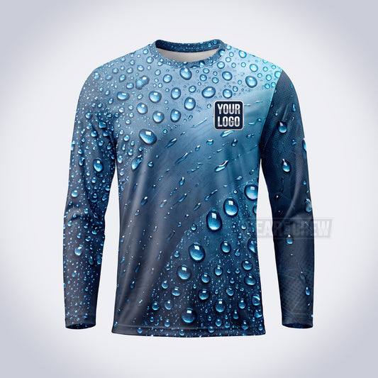 GPWN026 - Dew Drops Water Natural Collection - Custom Work Shirt, Premium Sublimation