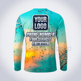 GPWN028 - Sunset Splash Water Natural Collection - Custom Work Shirt, Premium Sublimation