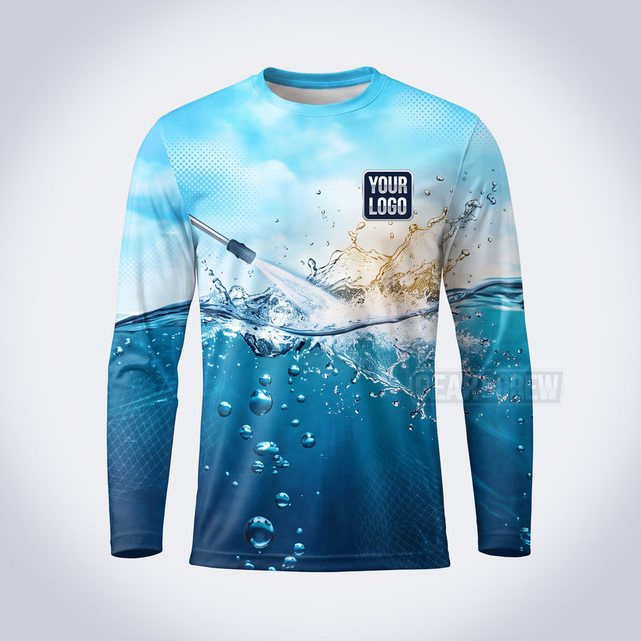 GPWN029 - Ocean Sky Water Natural Collection - Custom Work Shirt, Premium Sublimation