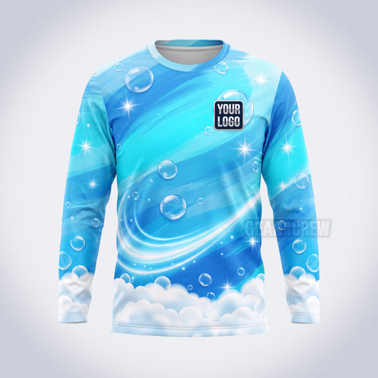 GPWN033 - Sparkle Swirl Water Natural Collection - Custom Work Shirt, Premium Sublimation