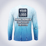 GPWN034 - Frost Drip Water Natural Collection - Custom Work Shirt, Premium Sublimation