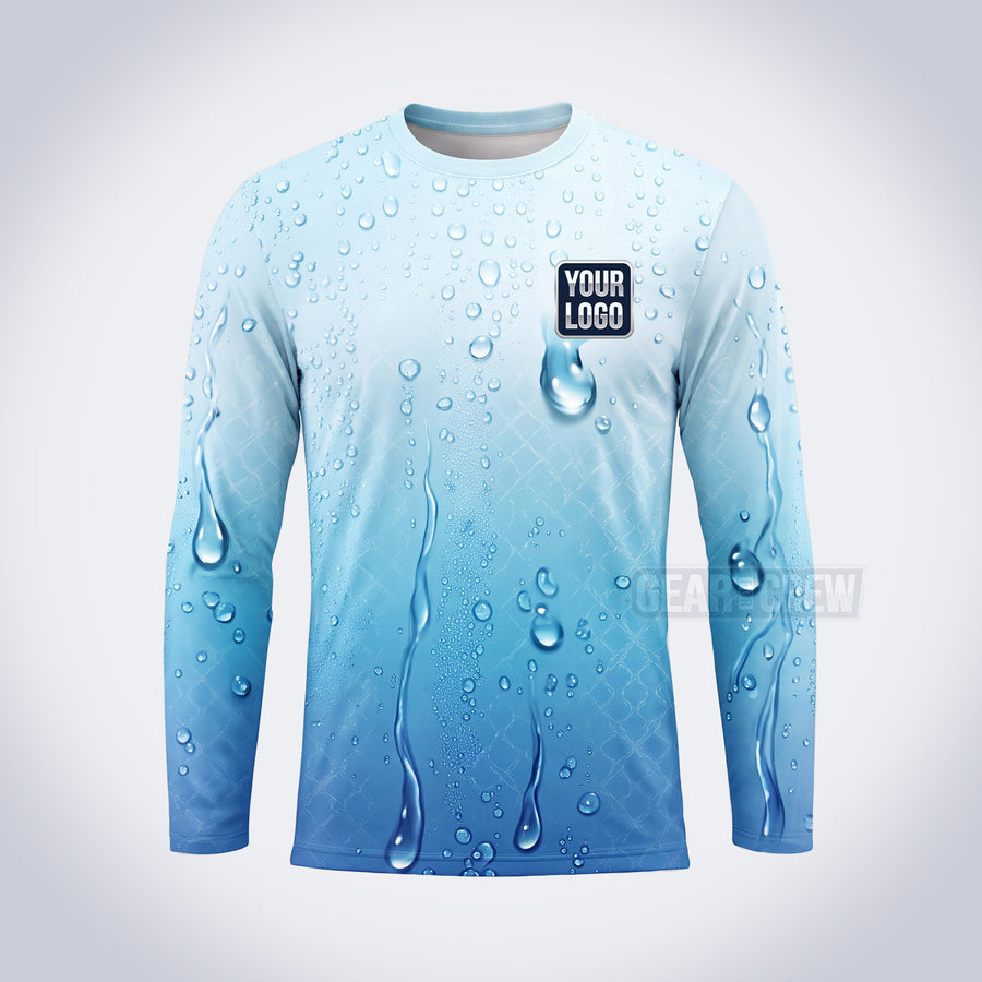 GPWN034 - Frost Drip Water Natural Collection - Custom Work Shirt, Premium Sublimation