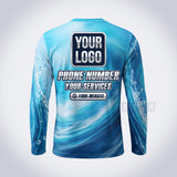 GPWN037 - Tube Wave Water Natural Collection - Custom Work Shirt, Premium Sublimation