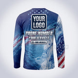 GPWP009 - Patriot Vortex USA Patriot Water Collection - Custom Work Shirt, Premium Sublimation