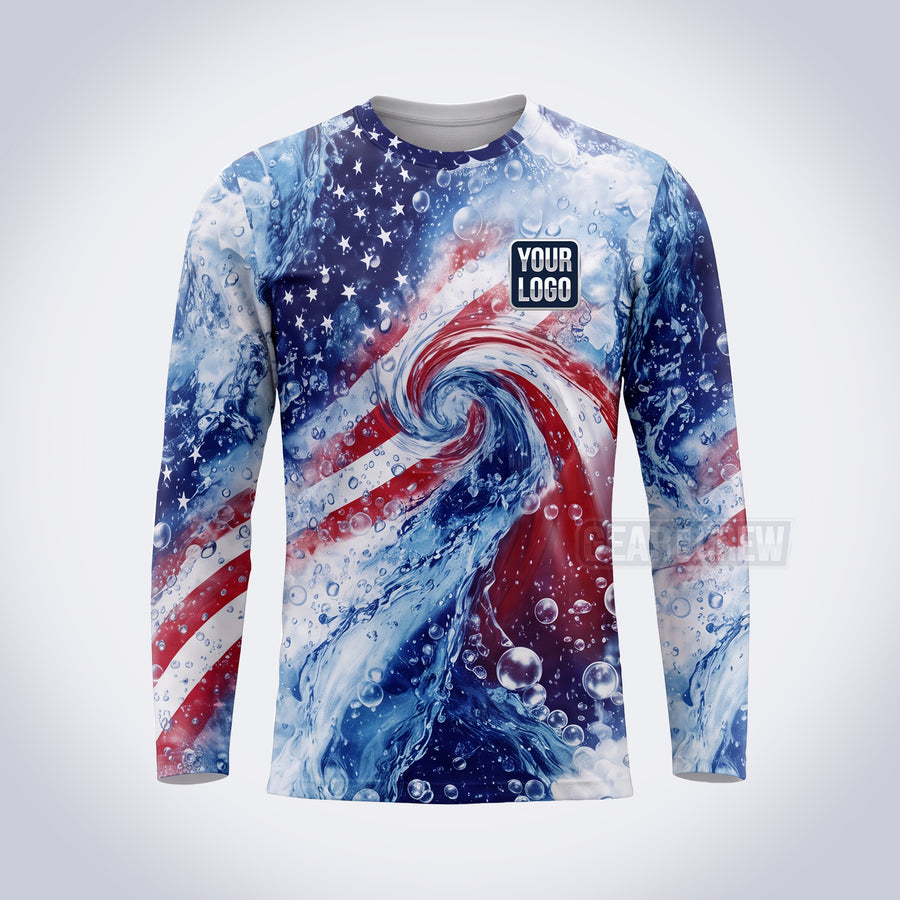 GPWP009 - Patriot Vortex USA Patriot Water Collection - Custom Work Shirt, Premium Sublimation