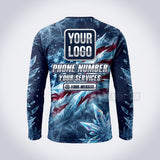 GPWP017 - Frost Blast USA Patriot Water Collection - Custom Work Shirt, Premium Sublimation