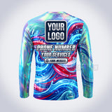 GPWP021 - Holo Patriot USA Patriot Water Collection - Custom Work Shirt, Premium Sublimation