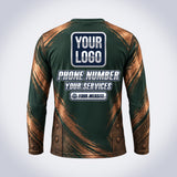 Copper Shop handyman work shirt – back print with space for your logo and phone
