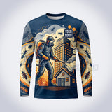 PCF004 - City Defender Funny Pest Collection - Custom Work Shirt for Pest Control & Extermination, Premium Sublimation