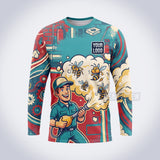 PCF007 - Bee Buster Funny Pest Collection - Custom Work Shirt for Pest Control & Extermination, Premium Sublimation