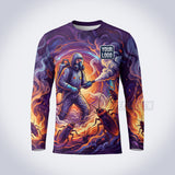 PCF012 - Inferno Spray Funny Pest Collection - Custom Work Shirt for Pest Control & Extermination, Premium Sublimation