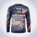 PCP003 - Patriot Guard USA Patriot Pest Collection - Custom Work Shirt for Pest Control & Extermination, Premium Sublimation