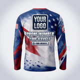 PCP004 - Freedom Sprayer USA Patriot Pest Collection - Custom Work Shirt for Pest Control & Extermination, Premium Sublimation
