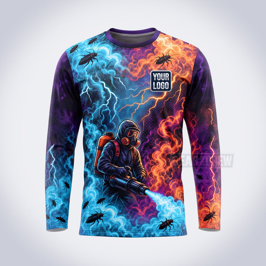 PCSC007 - Storm Sprayer Pest Signature Collection - Custom Work Shirt for Pest Control & Extermination, Premium Sublimation