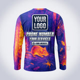 PCSC008 - Thermal Vision Pest Signature Collection - Custom Work Shirt for Pest Control & Extermination, Premium Sublimation