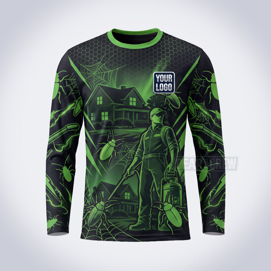 PCSC013 - Neon Patrol Pest Signature Collection - Custom Work Shirt for Pest Control & Extermination, Premium Sublimation
