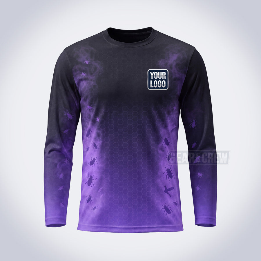 PCSC017 - Purple Haze Pest Signature Collection - Custom Work Shirt for Pest Control & Extermination, Premium Sublimation
